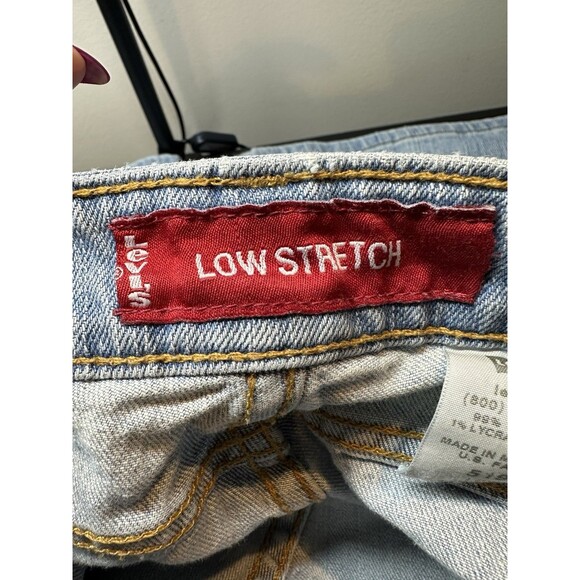 Levi’s 519 Vintage Jeans Low Stretch Flare Light Wash Sz 11 Junior Long - Picture 8 of 12